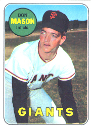 1969 Topps Baseball Cards      584     Don Mason